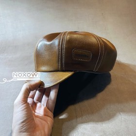 تصویر کلاه نیوزبوی چرم کد ۰۲۷۸ 