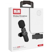 تصویر میکروفون یقه ای بی سیم ارلدام مدل ET-MC3C با درگاه Type-C 