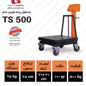 تصویر باسکول پایه ثابت پیام توزین مدل TS 500 