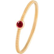 تصویر انگشتر نگینی کارتیه ظریف اناری 