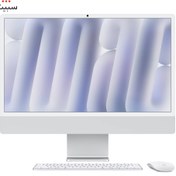 تصویر آل این وان 24 اینچی اپل مدل iMac Z1EH000JW 2024 Silver iMac Z1EH000JW 2024 M4 10 Core 24GB 1T SSD 10 Core GPU 24 inch Retina 4.5K Silver All ln One