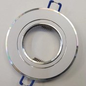 تصویر قاب هالوژن فلزی ساده و سفید 