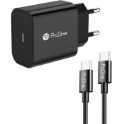 تصویر شارژر دیواری پرووان مدل PWC501 به همراه کابل USB-C 