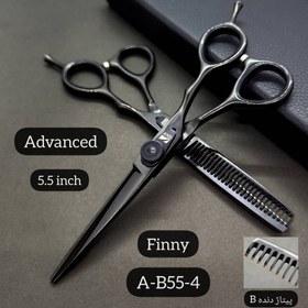 تصویر قیچی فینی مدل A-B55-4 (5.5‌اینچ) Finny scissors model A-B55-4 (5.5 inches)