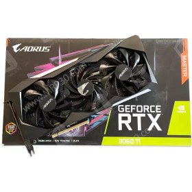 تصویر گرافیک GIGABYTE AORUS RTX 3060 TI Master 8G GDDR6 استوک 