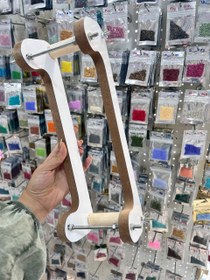 تصویر دستگاه منجوق بافی MDF طول چله کشی ۳۰ سانت 