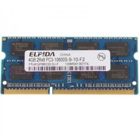 تصویر رم لپ تاپ Elpida DDR3 1333 MHz PC3 10600S با ظرفیت 4GB 