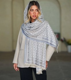 تصویر شال کشمیر مارک CK - کرم 