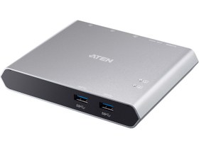 تصویر US3310 2-Port 4K HDMI USB-C KVM Dock Switch with Power Pass-through