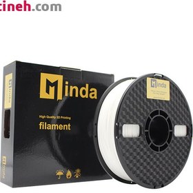 تصویر فیلامنت PLA PRO سفید قطر 1.75 میلیمتر یک کیلوگرمی میندا Minda Minda PLA PRO Filament 1.75mm 1kg white