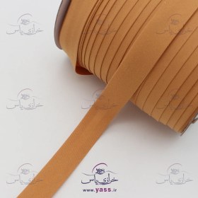 تصویر نوار اریب پارچه ای (کتان) 2 سانت خردلی کد 8150 (توپ 100 یاردی) 