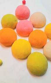 تصویر موچی رنگی - ۵/۵ سانت / میکس رنگ‌های شاد / آلبالو Colorful Mochi