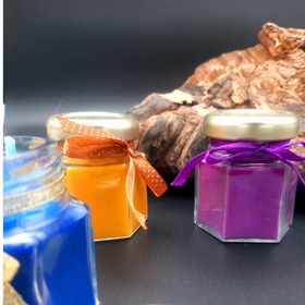 تصویر شمع عطری شیشه ایی 