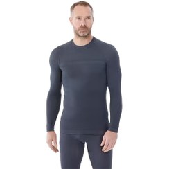 تصویر لایه اول ( بیس لایر ) مردانه WEDZE مدل SKI 180 TOP SEAMLESS -خاکستری 