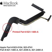 تصویر کابل اتصال هارد مک بوک پرو سیزده اینچ A1278 تولید سال 2012 
