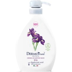 تصویر مایع دست کرمی درمومد 1 لیتر مدل زنبق – Dermomed hand wash Iris 