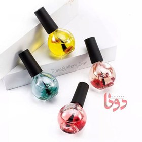 تصویر روغن کوتیکول ناخن 15 میل گلدار سالن Salon nail cuticle oil 15 ML with flower - Salon