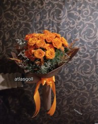 تصویر دسته گل رز مینیاتوری طرح پاییز 