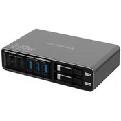 تصویر هاب شارژ 320 وات باکابل جمع شونده پاورولوژی Powerology مدل PWCUQC049BK Powerology Univo Charging Station PWCUQC049BK