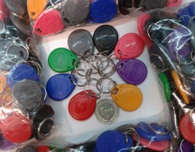 تصویر تگ جا کلیدی صورتی 