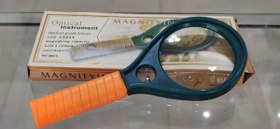 تصویر ذره بین دو عدسی 