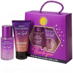 تصویر پک کادویی لوسیون و بادی اسپلش شاین Diamond مدل Love Smell حجم 85 میل 