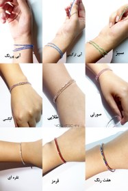 تصویر دستبند زنانه تنیسی مدل کِشی Women's tennis bracelet cashmere model