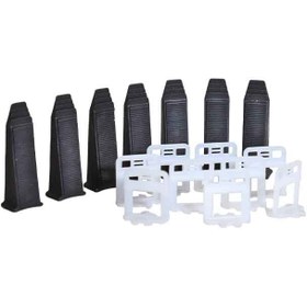 تصویر کلیپس و گیره همتراز ایلیاکو مجموعه ۴۰۰ عددی ilyaco joint spacers and tile level