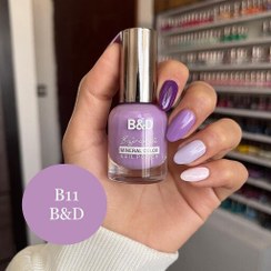 تصویر لاک ناخن پاستلی بی اند دی شماره B11 رنگ یاسی حجم 10 میل 