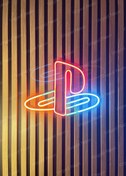 تصویر تابلو نئون طرح پلی استیشن PlayStation 