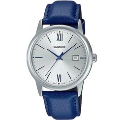 تصویر ساعت مچی مردانه کاسیو مدل MTP-V002L-2B3UDF با بند چرم 