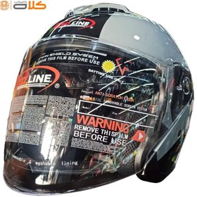 تصویر کلاه کاسکت بدون فک ردلاین | Gray - REDLINE 966 Motorcycle helmet without jaw White 966