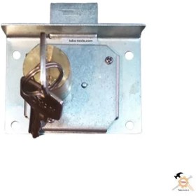 تصویر قفل کمد دو پله تمام برنجی رویان مدل 1123 