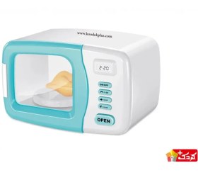 تصویر مایکروفر اسباب بازی کودک با ست فست فود 