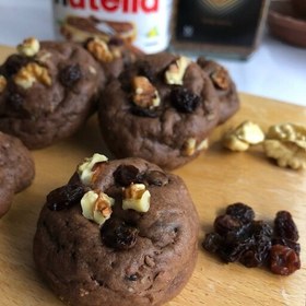 تصویر کوکی گردویی کشمشی 