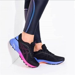 تصویر کتونی آسیکس داینا فلایت2 زنانه مشکی بنفش - 37 Asics dyna flyte2 blak purple