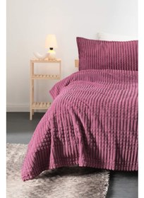 تصویر ست دو تکه پتو مدرن - بنفش برند favora Modern Line 2 Piece Blanket Set - Purple