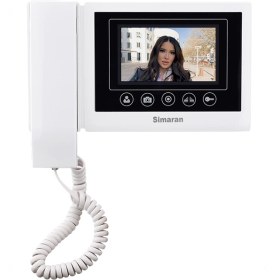 تصویر مانیتور آیفون تصویری سیماران مدل HS-43TKM با حافظه Simaran HS-43TKM with memory Video entry phone