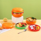 تصویر ظرف غذا طرح همبرگر مدل 9080 