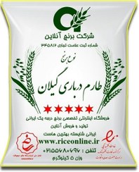 تصویر برنج طارم درباری گیلان 5 کیلوگرم برنج آنلاین 