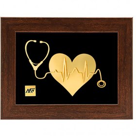 تصویر تابلو ورق طلا طرح روز پزشک TF139 