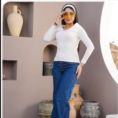 تصویر بلوز یقه شنلی کبریتی 