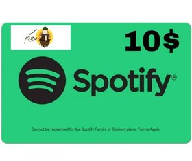 تصویر خرید کارت Spotify 10 $ Gift Card - شش ماهه 