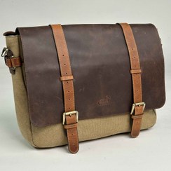 تصویر کیف کیف اداری مکوان برزنت و چرم 