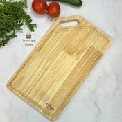 تصویر تخته آشپزخانه چوبی دسته دار یونیک 