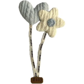 تصویر تکه دوزی گل و قلب 