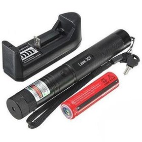 تصویر لیزر پوینتر گرین مدل YL 303 303 Green Laser Pointer Police Capex Laser Pointer