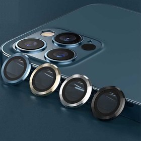 تصویر گلس لنز دوربین رینگی اپل مناسب برای iphone 12 pro 