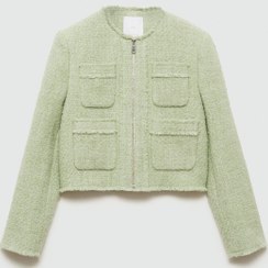 تصویر ژاکت زنانه پاستل سبز 77046358 - مانگو - MANGO - اورجینال- 932869071 