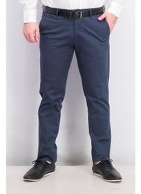 تصویر شلوار کتان مردانه با فیت باریک و چهار جیب، رنگ نیلی برند harmont & blaine Men Narrow Fit Four Pocket Chino Pants, Indigo